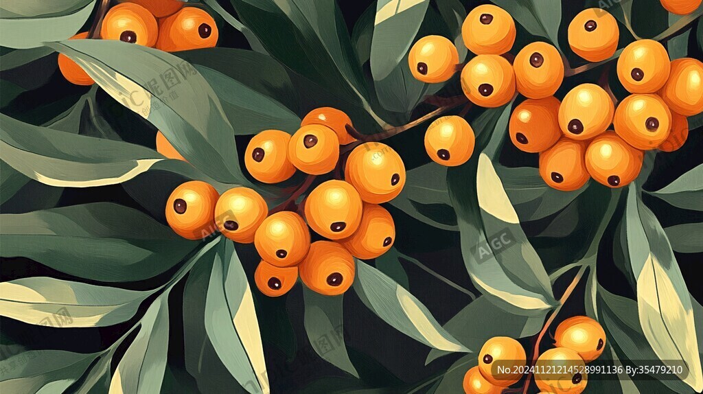 紅豆杉插畫