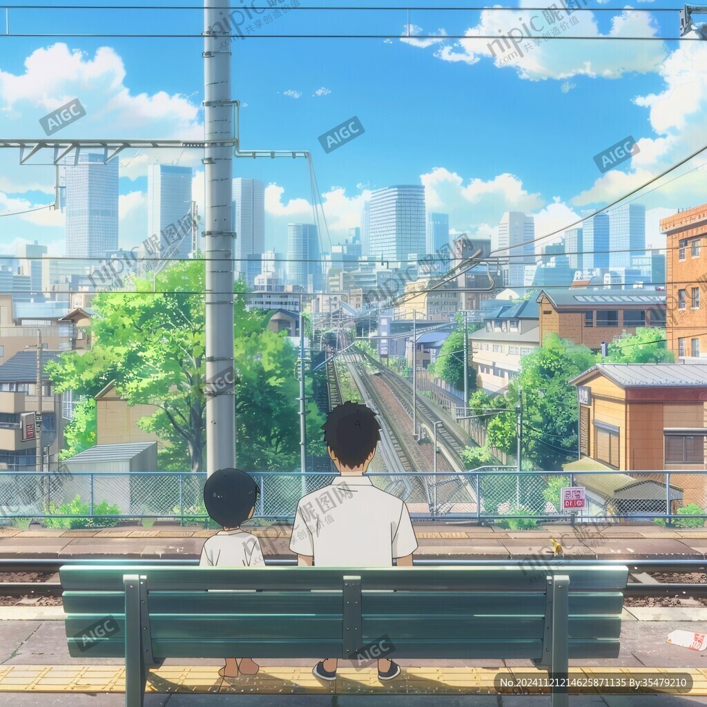 等火車場景