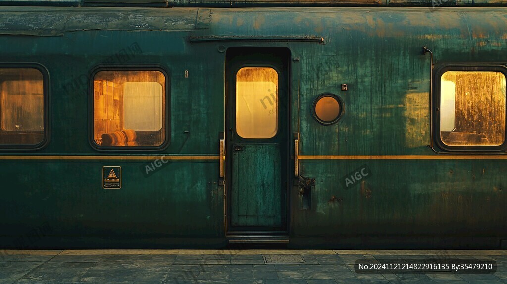 綠皮火車車門