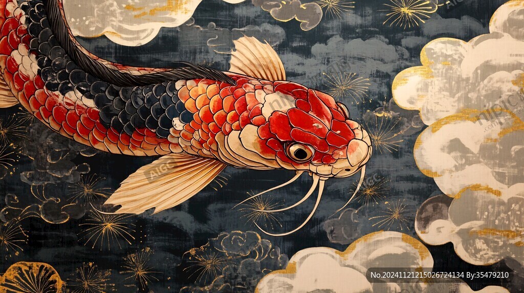 日式海浪鯉魚(yú)