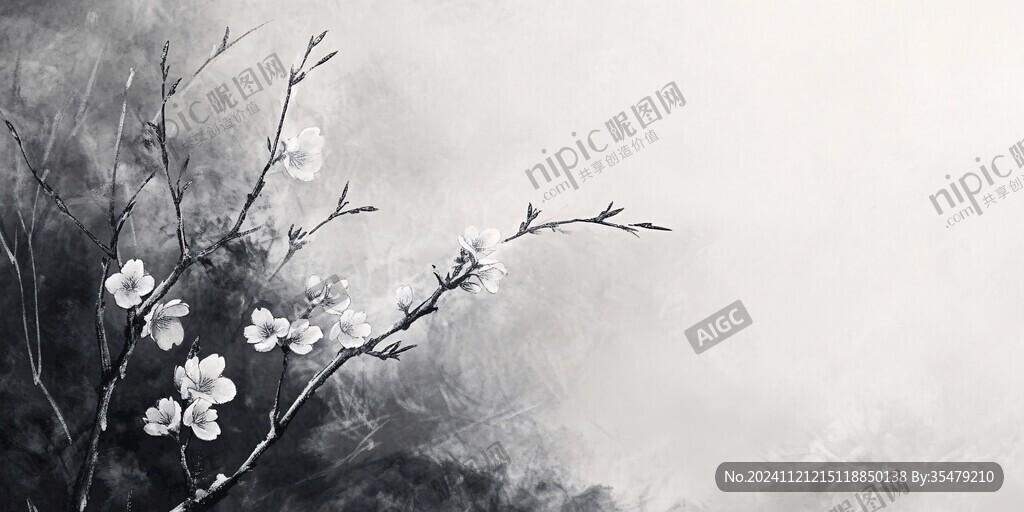 水墨梅花壁紙