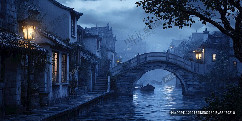 江南古鎮(zhèn)唯美夜景