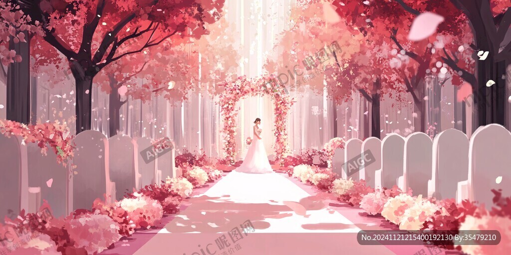 秋夕婚禮效果圖