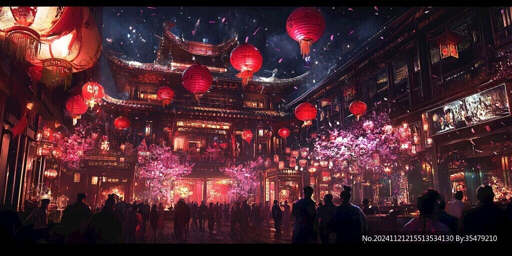 古代繁華夜市
