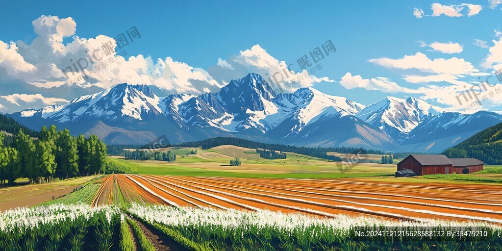 超寬幅田園景色