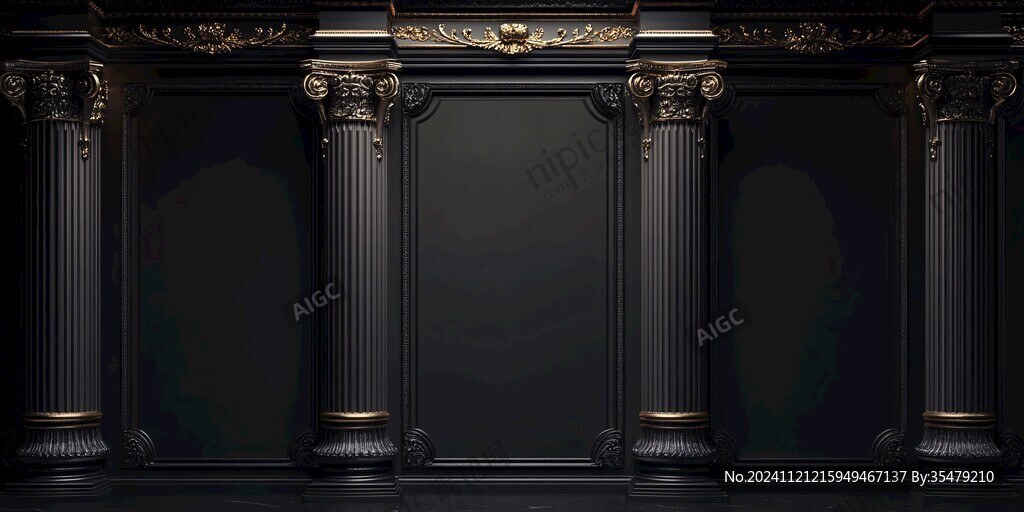 金色石膏線場景