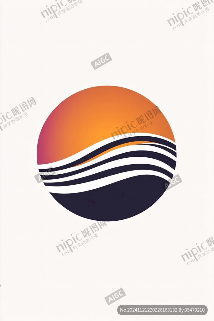 海上落日logo