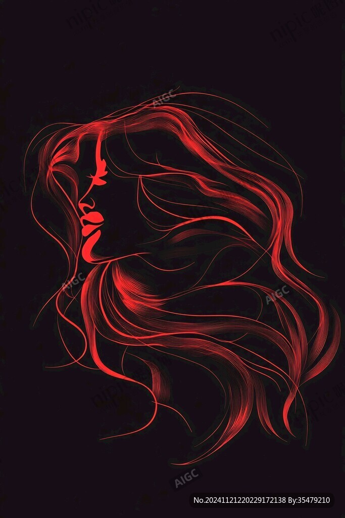 美女人物側(cè)臉