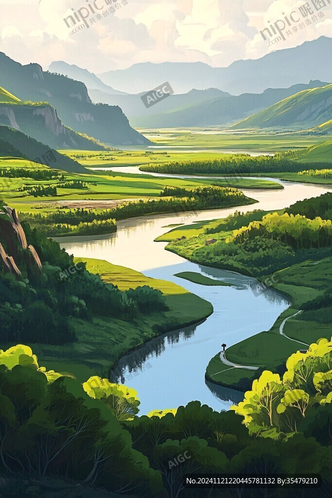 山川草地河流