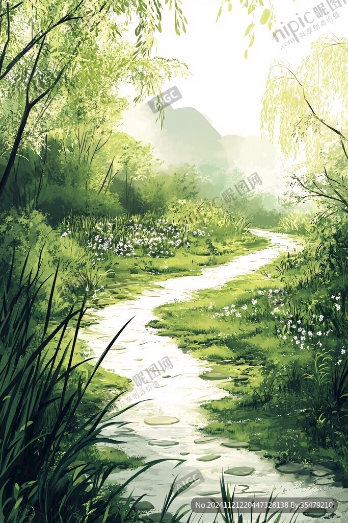 古風(fēng)場(chǎng)景春暖花開