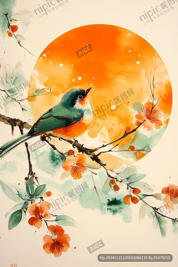 喜上眉梢插畫