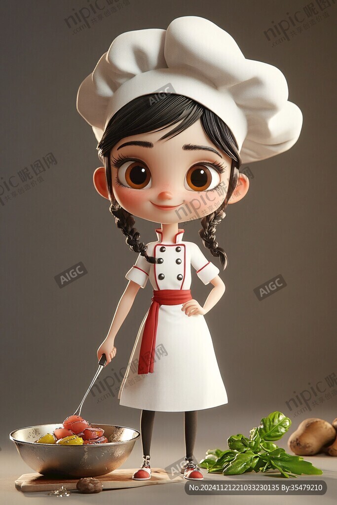 q版女廚師