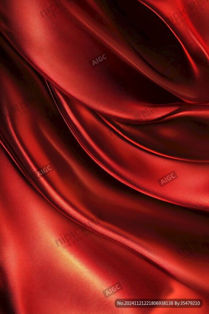 大氣紅色絲綢