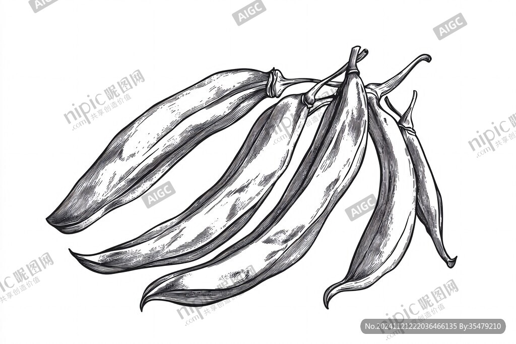 辣椒線稿插畫