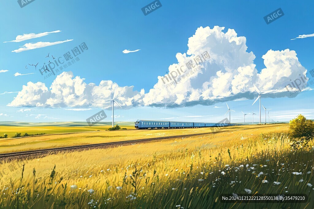 火車旅途風景