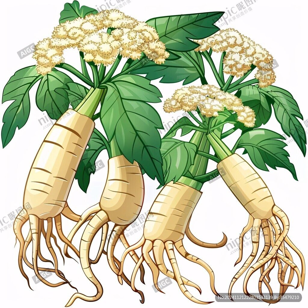 人參卡通插畫