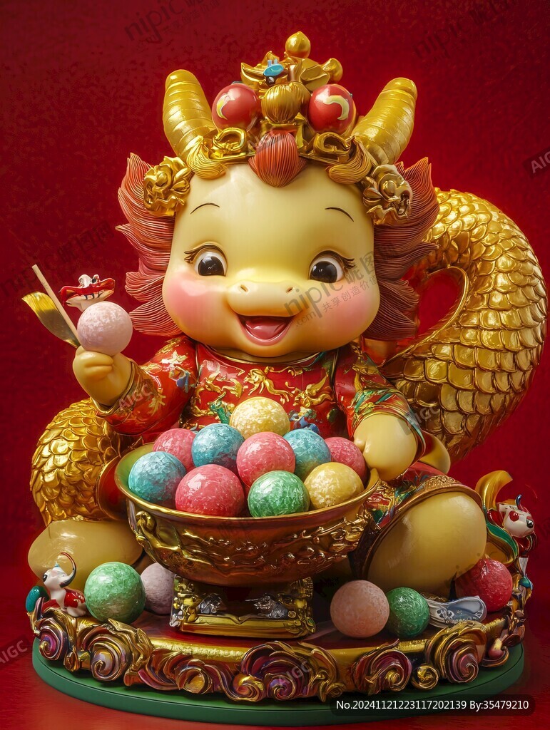 湯圓卡通龍