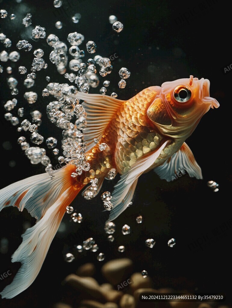 立體畫素材金魚立體畫