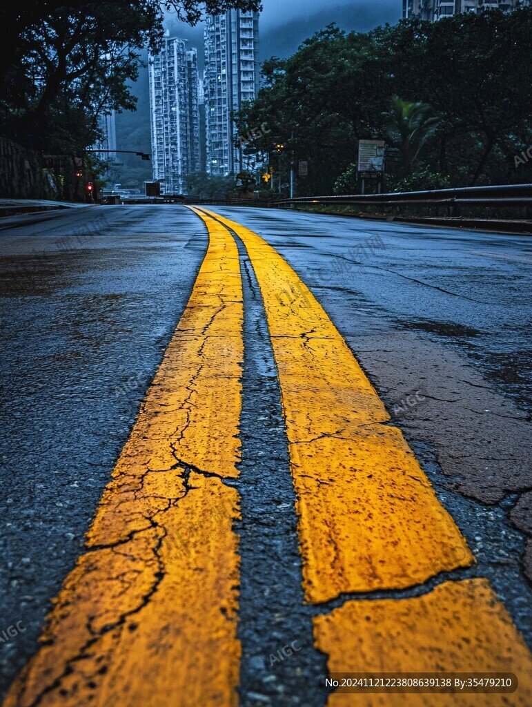 馬路上的黃色線條