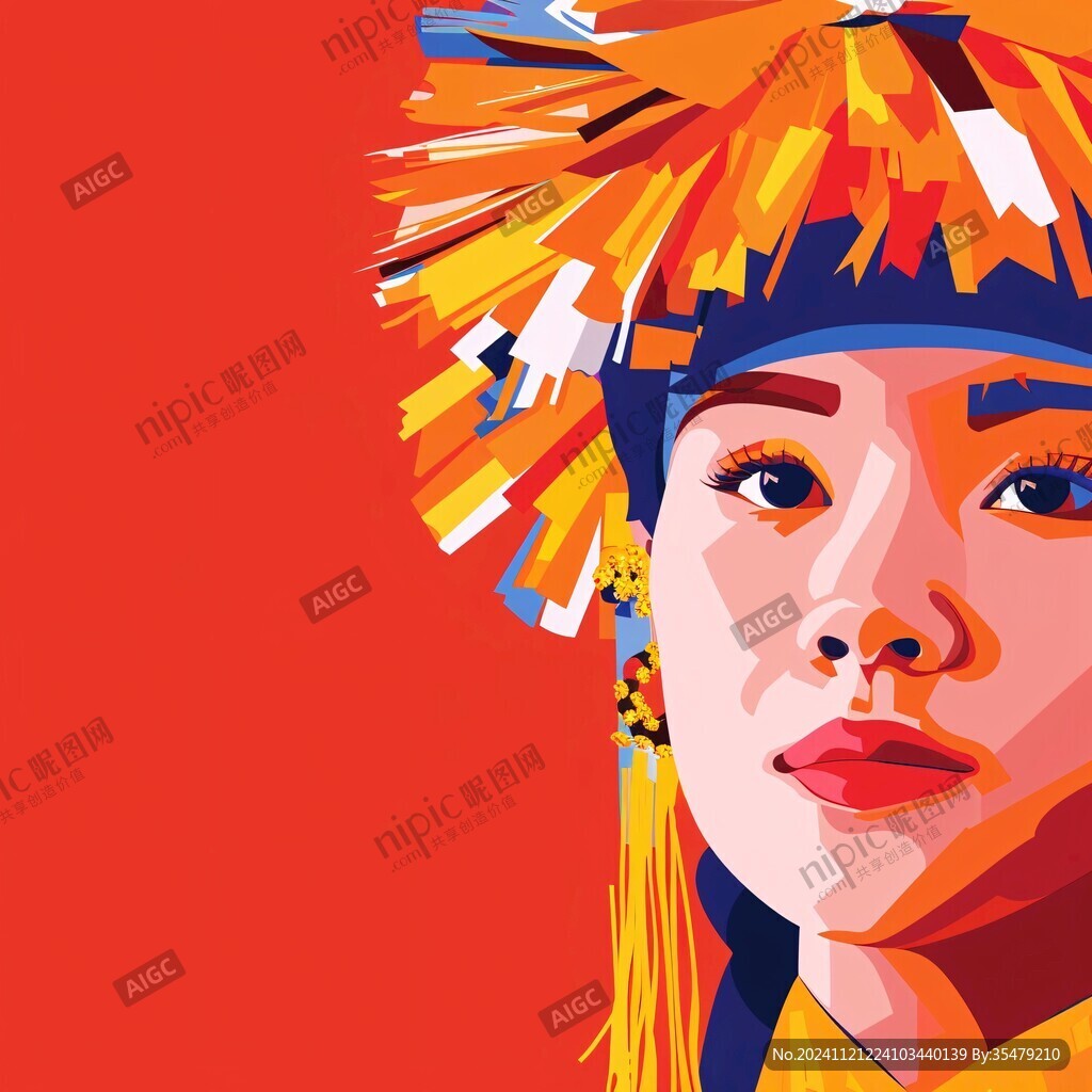 少數(shù)民族壯族人物頭像