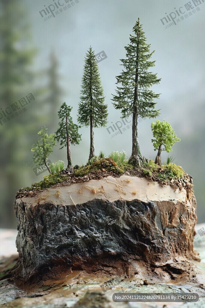 微縮版針葉林