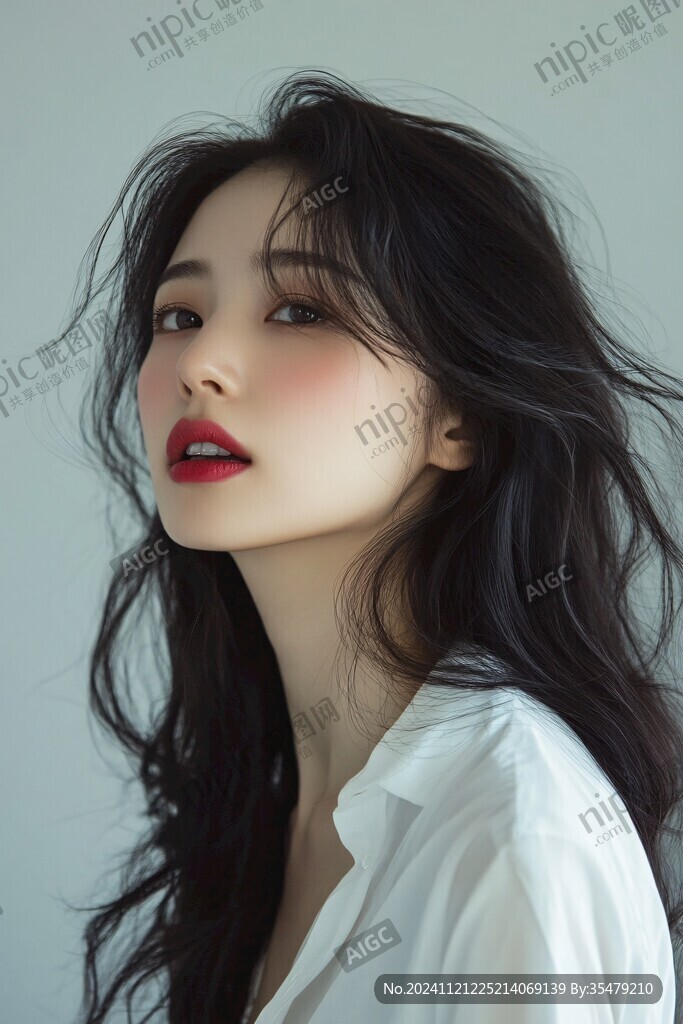 紅白韓系簡約