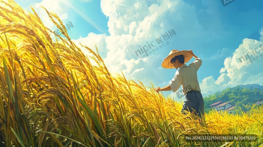 拾稻穗
