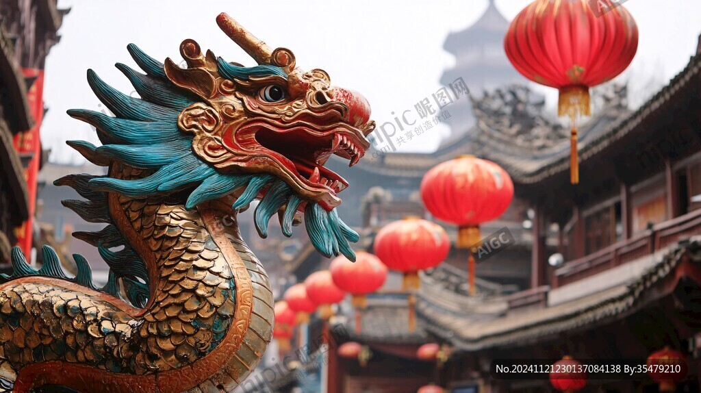 豫園龍年花燈肥宅小鱷