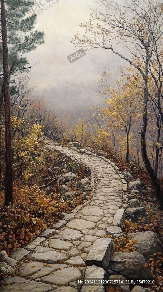 幽靜山路圖
