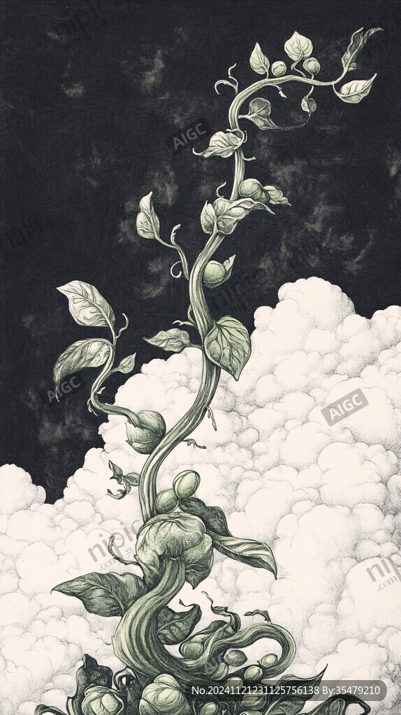 插畫風豌豆
