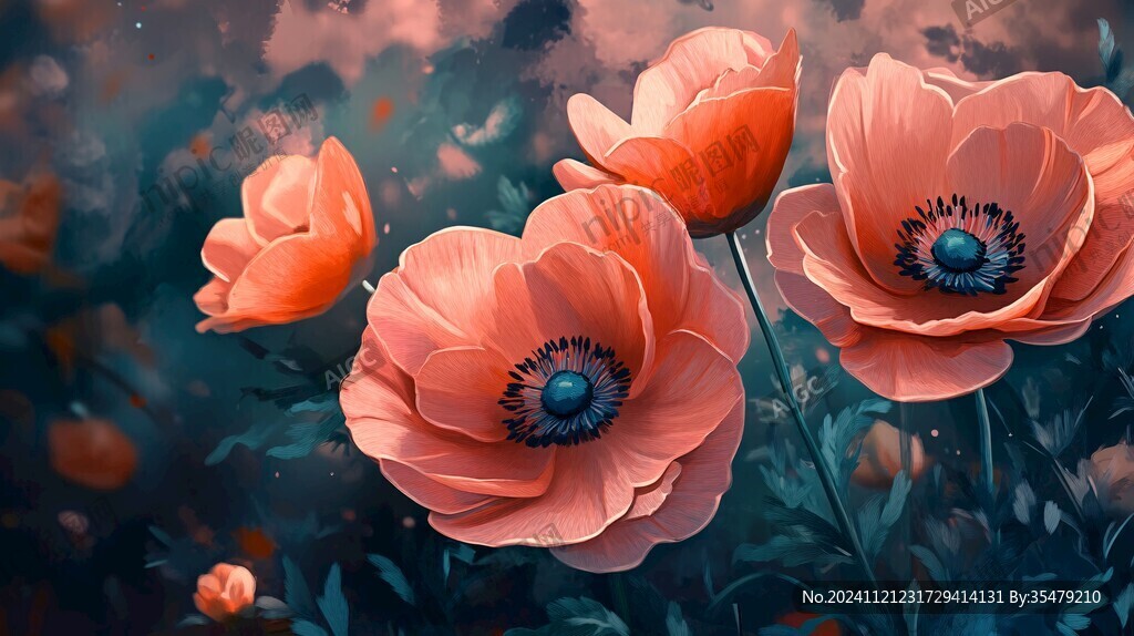 3d立體唯美花卉