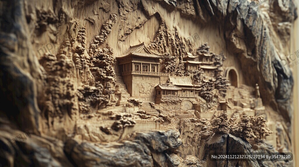 建筑微雕