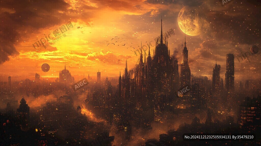 幻想城市風(fēng)景