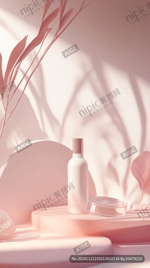 護膚品3d鐳射背景