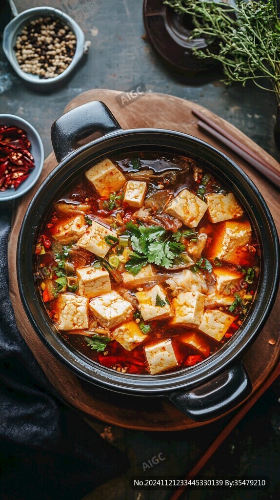 紅湯豆腐