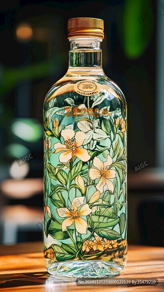 烤花玻瓶