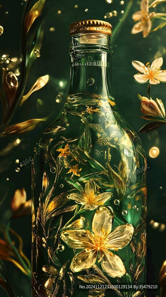 插畫玻璃瓶