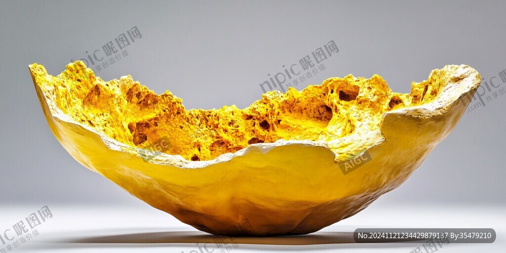 金黃色陶瓷擺件