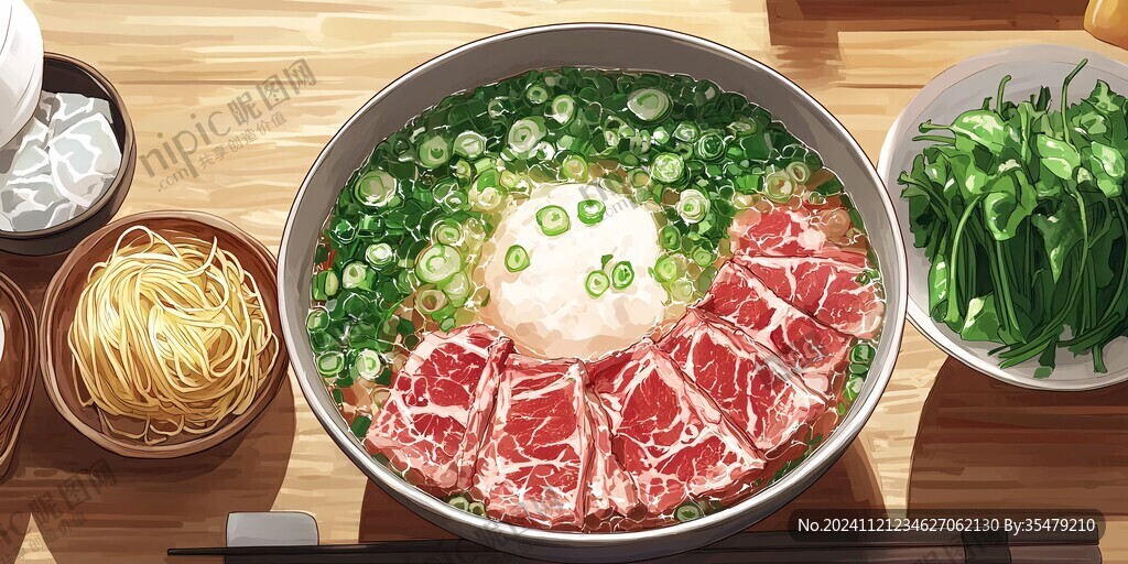 冷面插畫