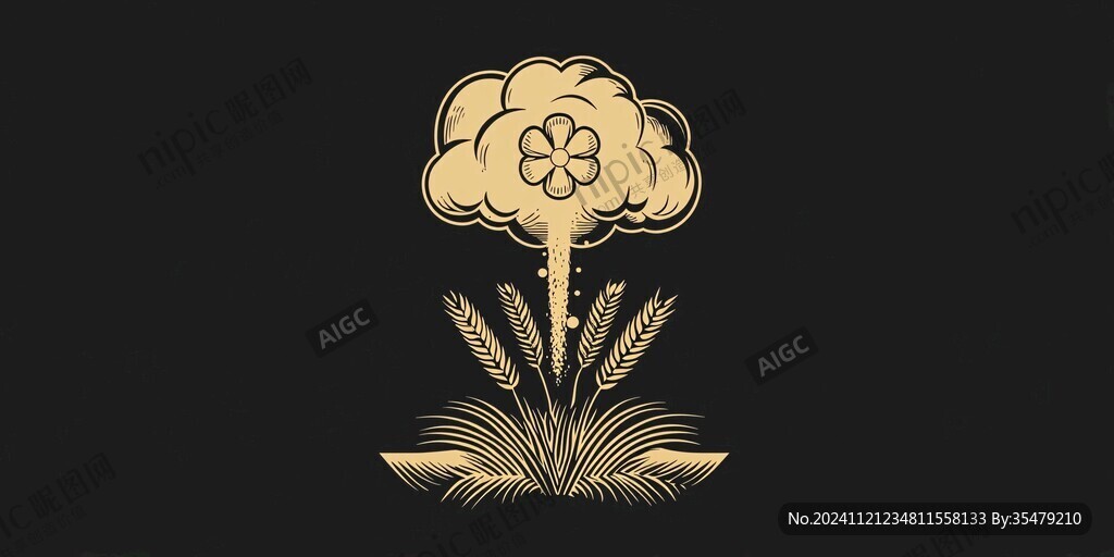 金色花logo設(shè)計