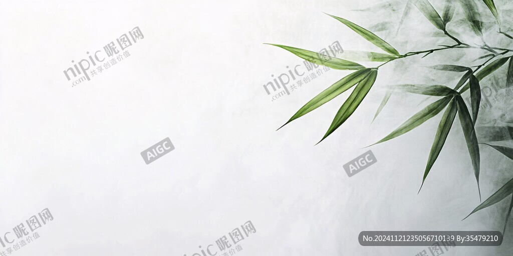 唯美竹葉背景