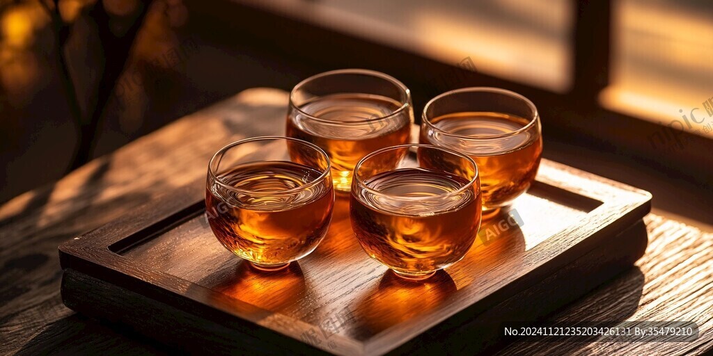 逆光茶湯