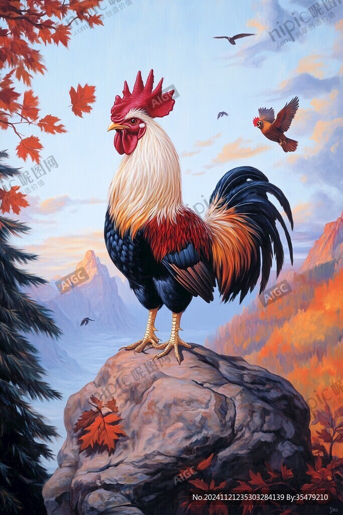 油畫山水花鳥動物畫