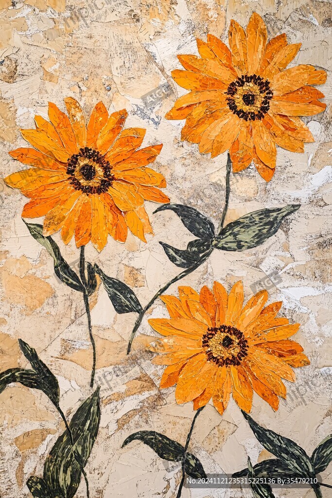 太陽花壁畫
