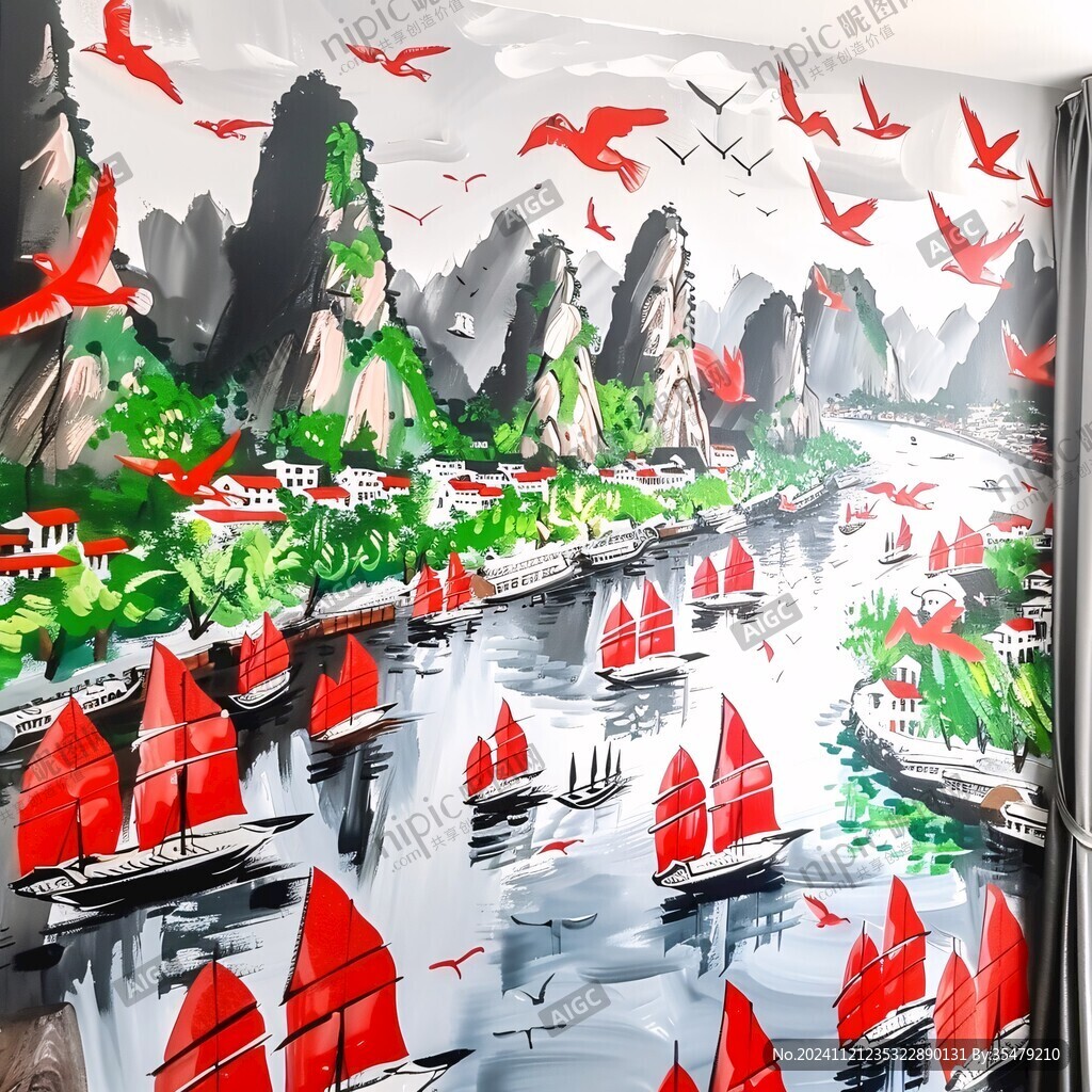 漓江墻畫