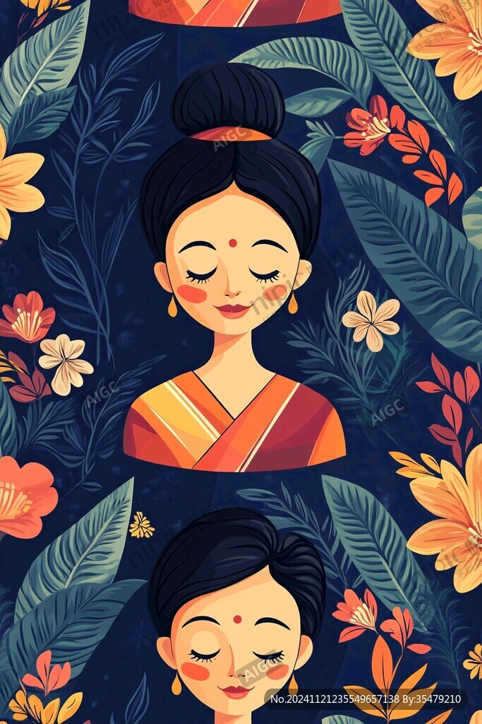 尼泊爾插畫