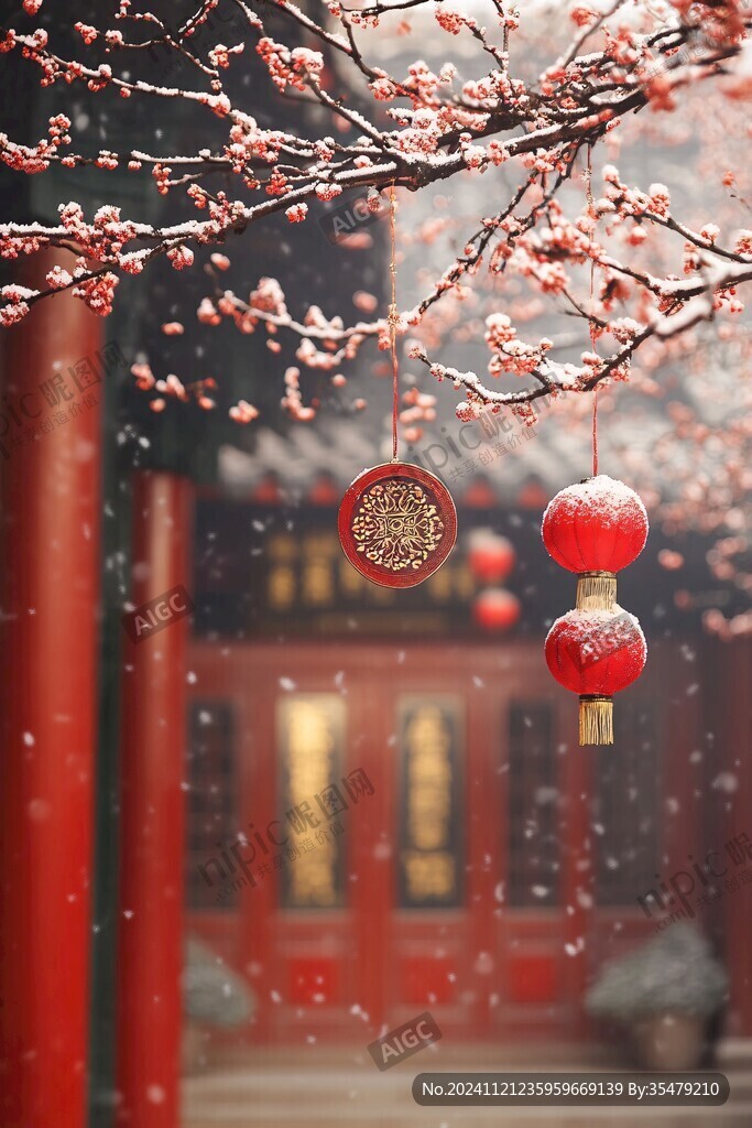 宮燈迎春