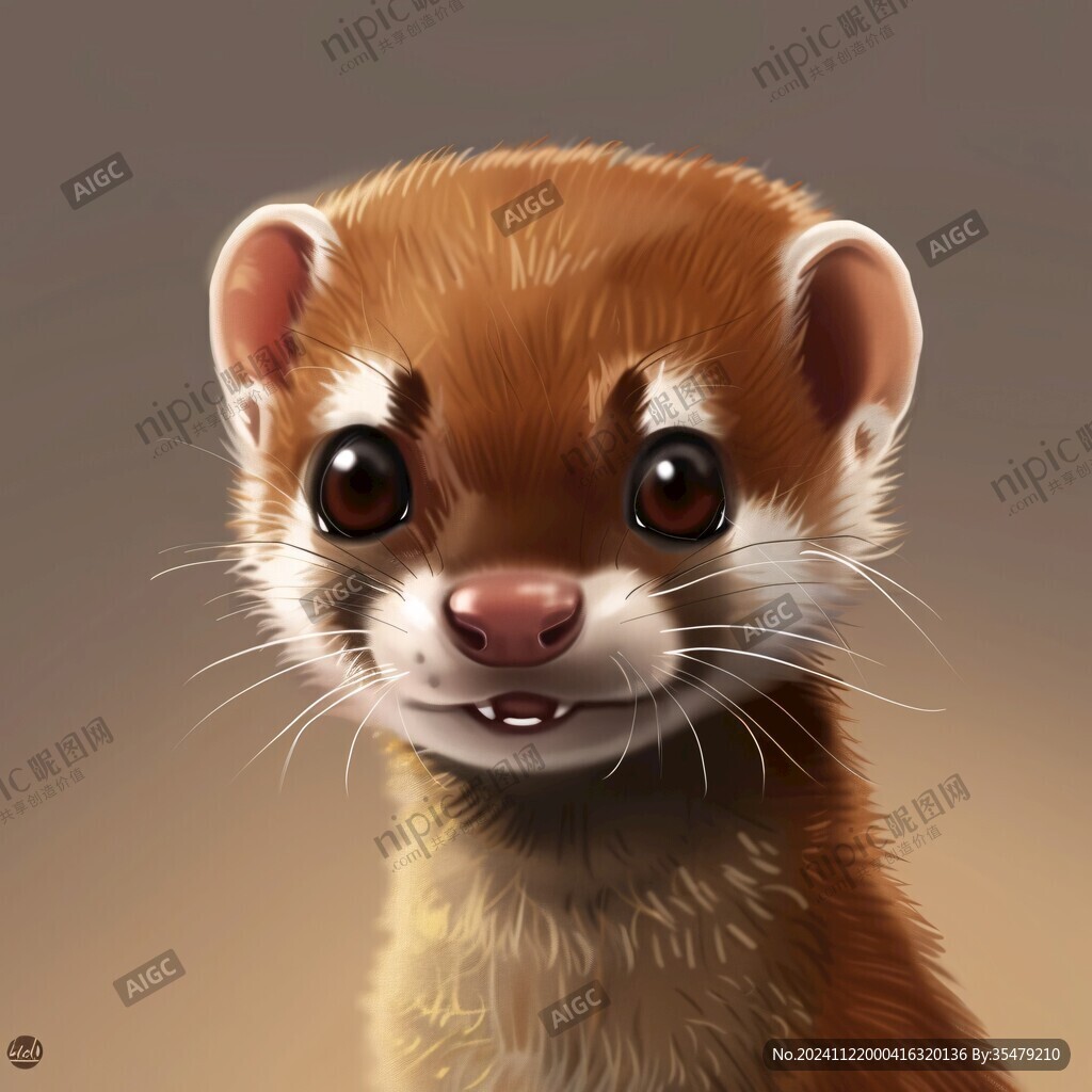 鼬鼠插畫
