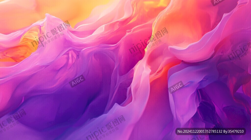 紫色夢幻流體畫背景