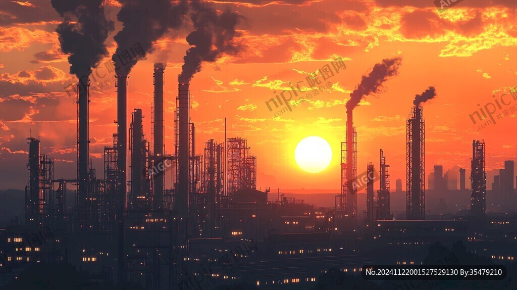 廢氣中夕陽